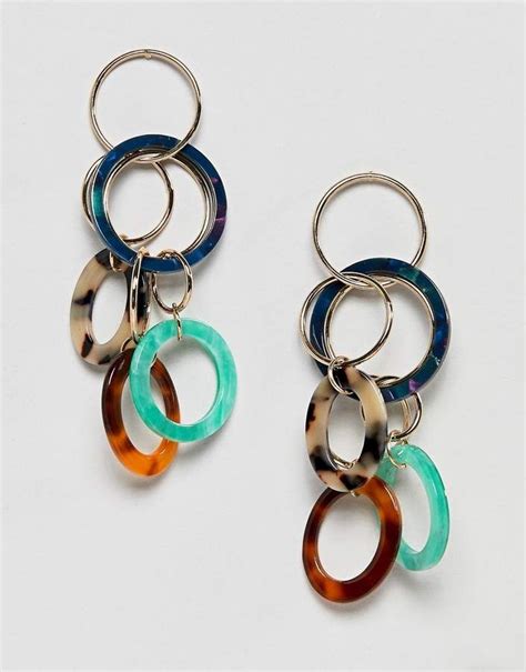 asos design earrings resin jewelry diy jewelry handmade jewelry jewelry design women jewelry