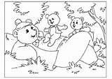 Coloring Father Bears Pages Bear Edupics sketch template