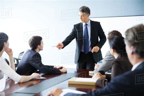 business executive giving   meeting stock photo dissolve