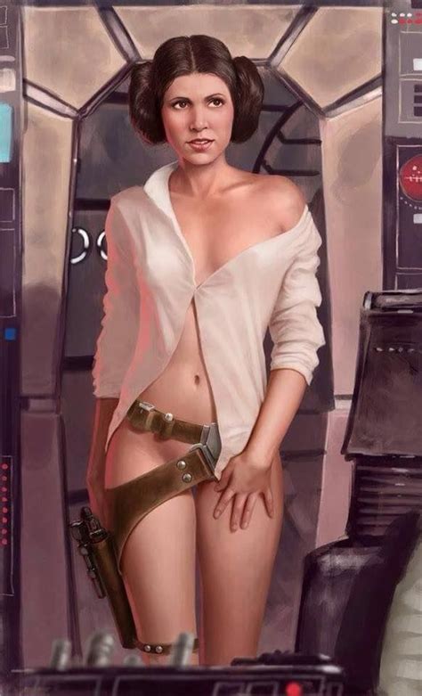 this is hands down the sexiest pic of princess leia do you think han had that stupid grin on