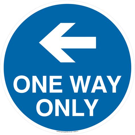 left directional arrow  safety sign supplies