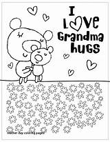 Mothers Grandma Coloring Pages Happy Printable Hallmark Grandparents Mother Color Grandmother Print Cards Birthday Template Sheets Religious Getcolorings Getdrawings Valentines sketch template