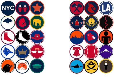 updated simplified mlb team logos rbaseball