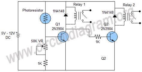 simple automatic day night switch circuit diagram
