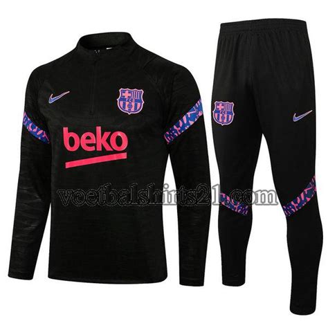 nieuwe barcelona trainingspak   mannen zwart set replica te koop op de nederlandse website