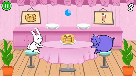 bunny pancake kitty milkshake game youtube