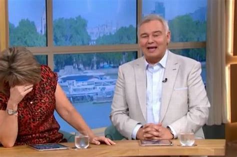 this morning hosts eamonn holmes and ruth langsford leave son red faced after making sex jokes