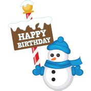 happy birthday snowman gift unisex fleece zip hoodie spreadshirt
