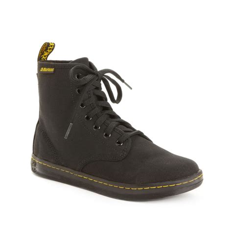 lyst dr martens shoreditch high top sneakers  black