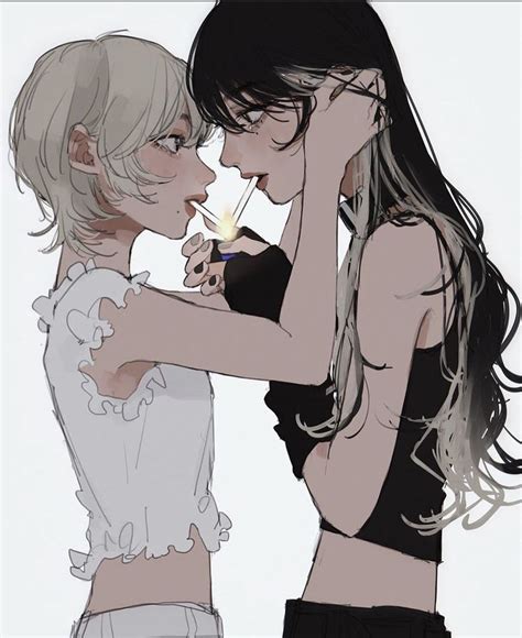 Pin By ちか ☻ On Dream In 2021 Anime Lesbians Lesbian Anime Lesbian Art