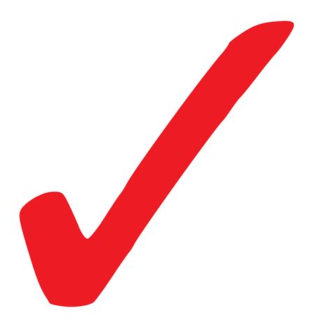 clipart simple red checkmark