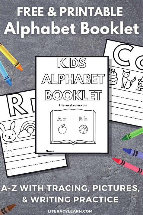 printable alphabet book  kids   literacy learn