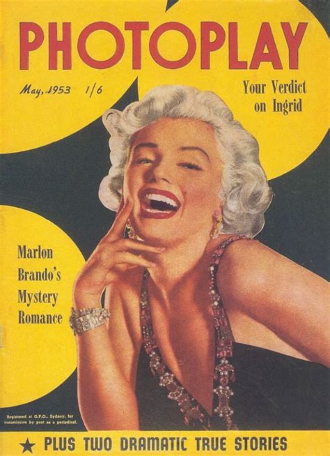 marilyn monroe on the cover of photoplay magazine may