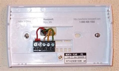 im installing   honeywell rthb thermostat  rh rc    terminals  thermostat