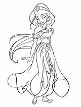 Coloring Pages Disney Jasmine Princess Characters Fanpop Ariel Kids sketch template