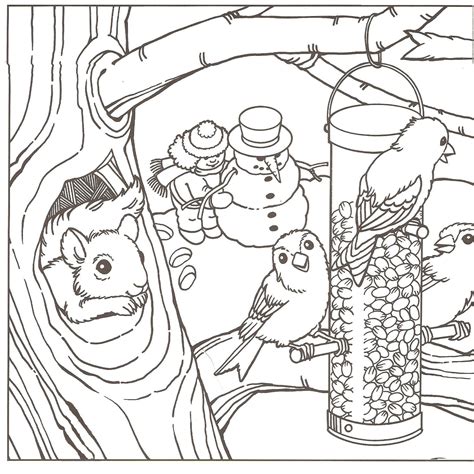 lovely winter coloring pages adults clip arts coloring pages