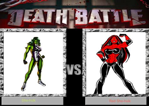Death Battle Redux She Hulk Vs Red She Hulk By