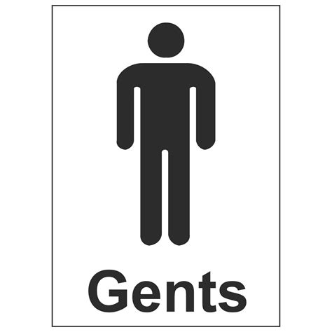 gents toilet sticker linden signs print