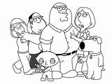 Guy Family Coloring Pages Griffin Peter Color Printable Brian Getcolorings Play Kids Print sketch template