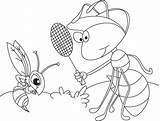 Anthill Ant Coloring Template Mosquito Pages sketch template