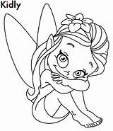 Coloring Pages Fairies Cartoon Fairy Baby Getcolorings Printable sketch template
