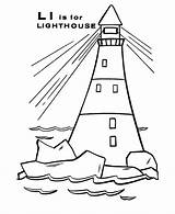 Coloring Pages Lighthouse Activity Sheet Abc Colouring Color Light Print House Beach Lighthouses Kids Alphabet Sheets Clipart Letter Realistic Printable sketch template