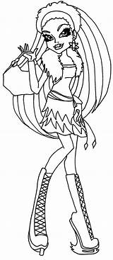 Monster High Coloring Abbey Pages Getcolorings Bominable sketch template