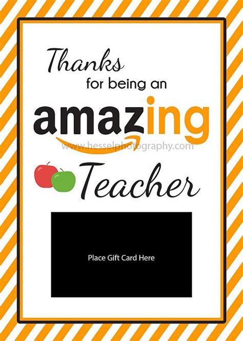 amazon teacher gift card printable  printable word searches