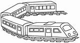 Trem Tren Colorir Desenhar Vagones sketch template