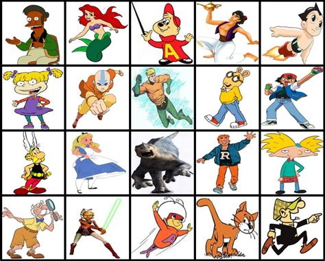 cartoon characters  picture cartoon characters names cartoon character pictures