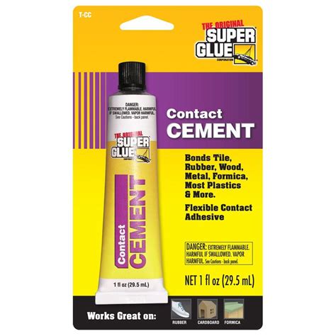 super glue  fl oz contact cement  pack  cc  home depot
