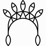 Headdress Indian Icon Editor Open sketch template