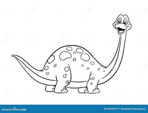 dinosaur diplodocus coloring pages royalty  stock photography