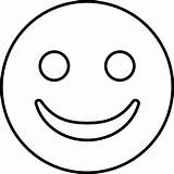 Emoji Coloring Pages Happy Smiley Cartoon Face Faces Color Bestcoloringpagesforkids sketch template