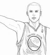 Coloring Curry Pages Kyrie Irving Stephen Print Warriors Golden State Basketball Player Deviantart Via sketch template