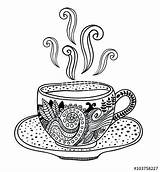 Tasse Malvorlage Kaffee Teacup sketch template