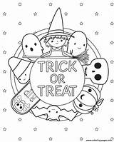 Halloween Coloring Pages Treat Trick Kids Printable Cute Print Printables Sheets Adults Fun Pumpkin Funlovingfamilies Book Worksheets Adult Kleurplaten Choose sketch template