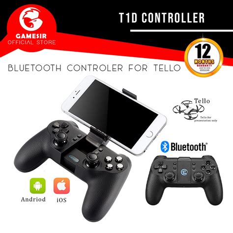 gamesir td bluetooth controller  dji tello drone compatible  apple iphone  android
