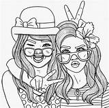 Coloring Pages People Bff Girls Printable Barbie Friend Cute Adult Print Adults sketch template