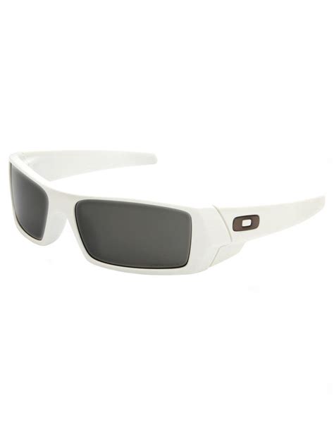 oakley gascan matte white sunglasses in white for men lyst
