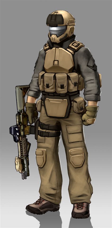 sci fi modern soldier   wolfe sci fi concept art sci fi armor