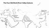 River Valley Ancient Civilization Civilizations Four History Cultures Coloring India Maps Map Valleys Worksheet Civilisations Mesopotamia Civilisation Year Scoop Old sketch template