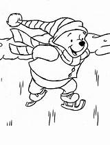 Winnie Pooh Coloring Christmas Pages Clipart Library Popular sketch template