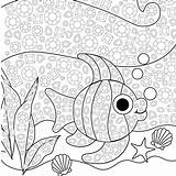 Mosaic Coloring Fish Template Drawing Pages Patterns Animal Tropical Printable Mosaics Fishes Crafts Embroidery Jeweled Getdrawings Idea Color Templates Orientaltrading sketch template