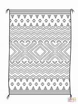 Coloring Blanket Navajo Pages Native American Designs Printables Printable Clipart Rug Pattern Weaving Rugs Sheets Drawing Book Paper Drawings Dot sketch template