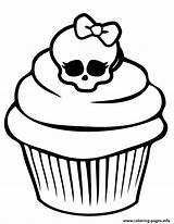 Coloring Cupcake Pages Popular sketch template