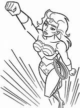 Wonder Woman Coloring Pages Superheroes Printable Kb sketch template