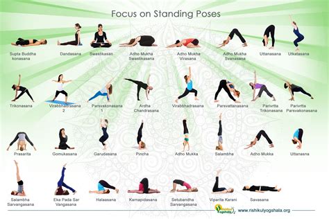 yoga standing asanas  names yoga positions