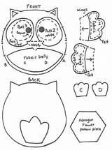 Owl Felt Pattern Hexagon Coloring Patterns Printable Print Di Getcolorings Tondi Ornament Post Pannolenci Cartamodello Gufetti Baby Sewing Sew Articolo sketch template