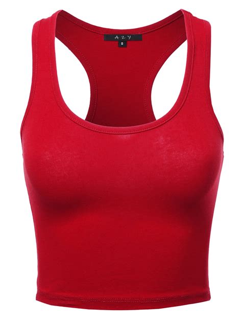 a2y a2y women s basic cotton casual scoop neck sleeveless cropped